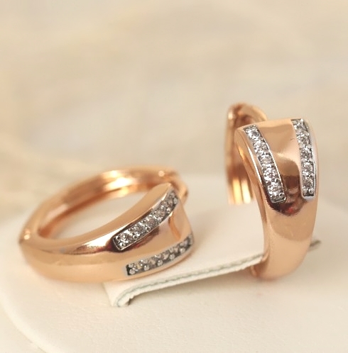 Серьги позолота  H01-14089