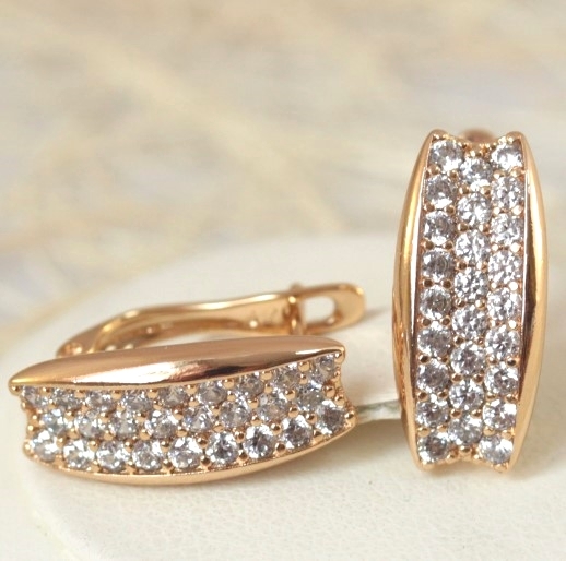 Серьги позолота H01-15312