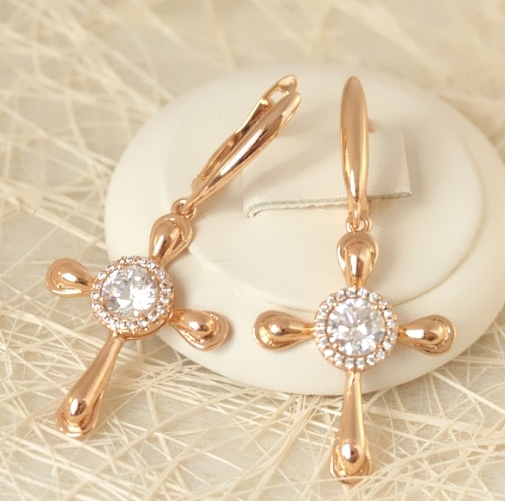 Серьги позолота H01-7388