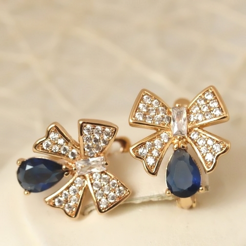 Серьги позолота H01-3655