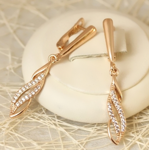 Серьги позолота H01-10244