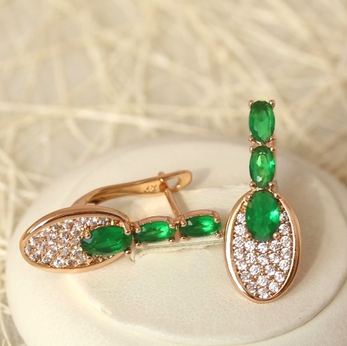 Серьги позолота H01-2281