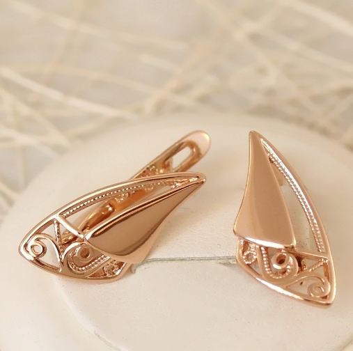 Серьги позолота H01-4155