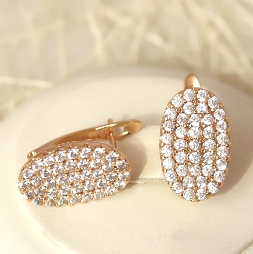Серьги позолота H01-5805