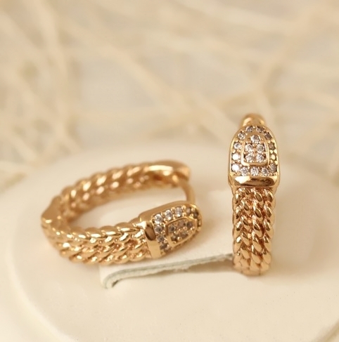 Серьги позолота H01-14390
