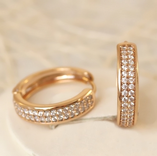 Серьги позолота H01-13058