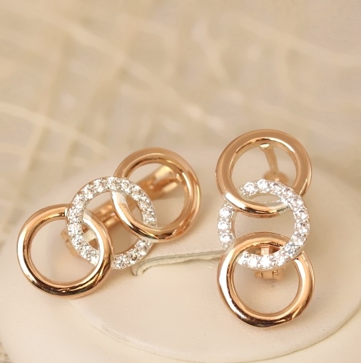 Серьги позолота H01-14062