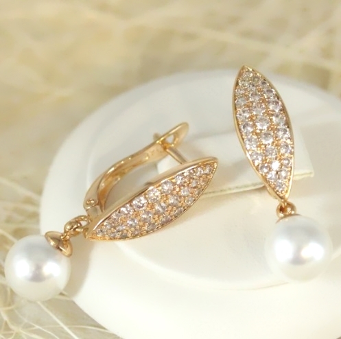 Серьги позолота H01-5669