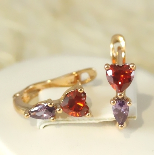 Серьги позолота H01-8108