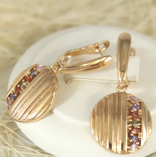 Серьги позолота H01-6758