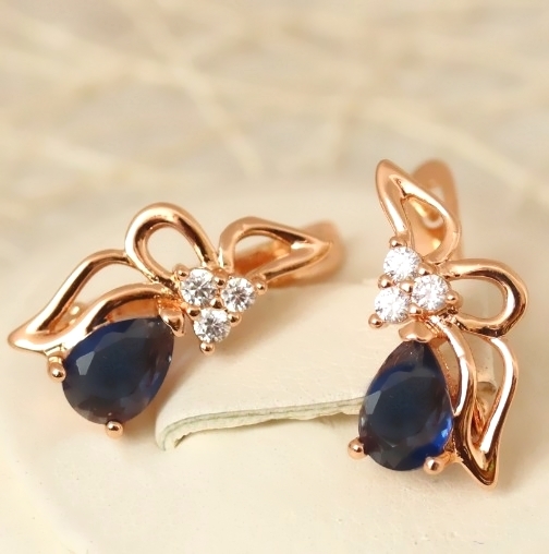 Серьги позолота H01-4516