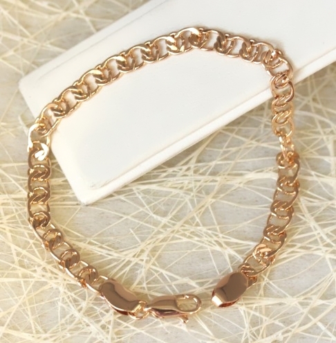 Браслет позолота Н01-4143 длина 18 см.