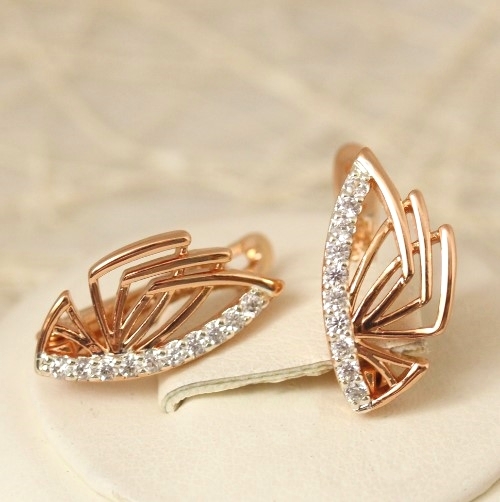 Серьги позолота H01-8808
